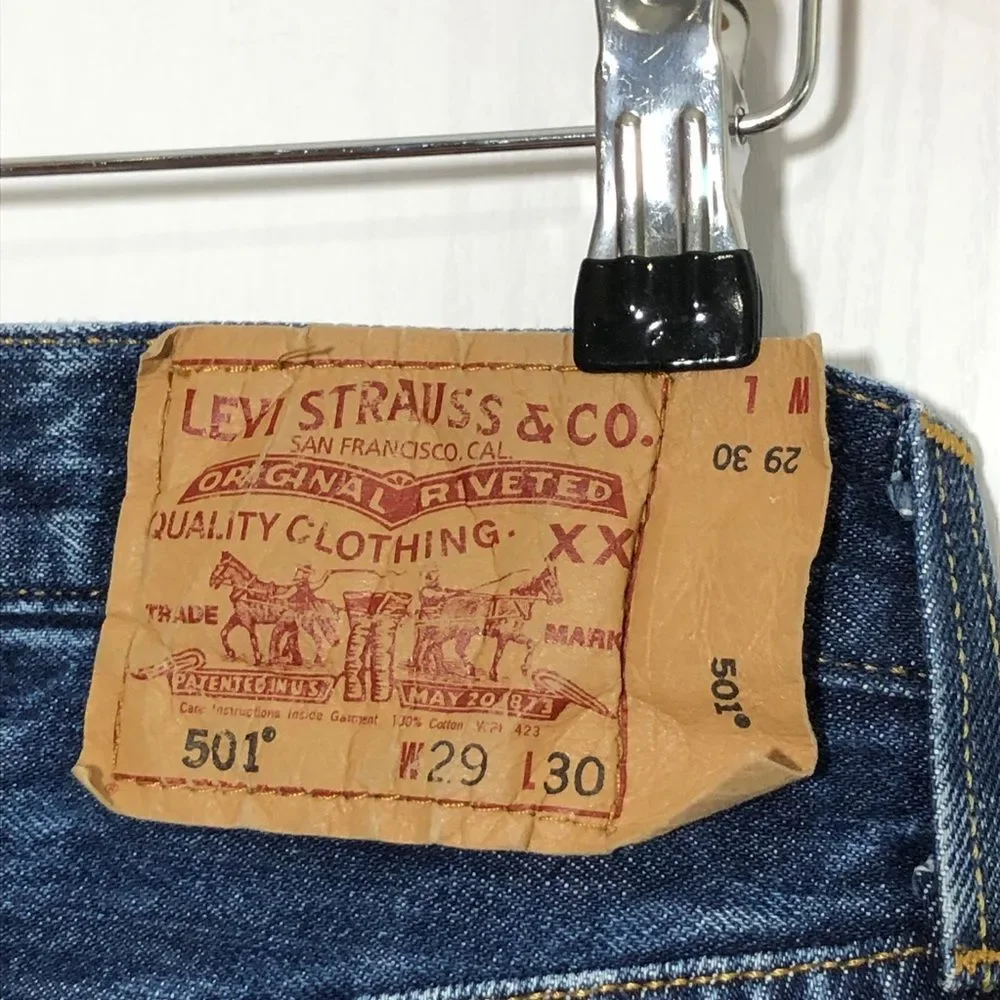 Levi’s Jeans Mens 29 w 31 L Blue 501XX Y2K Straight Leg Button Fly